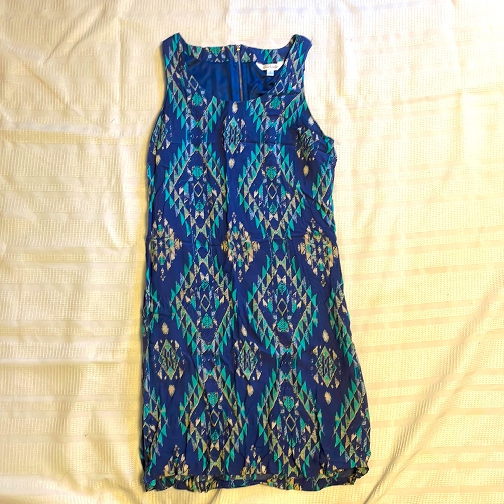 Zip up mini dress.